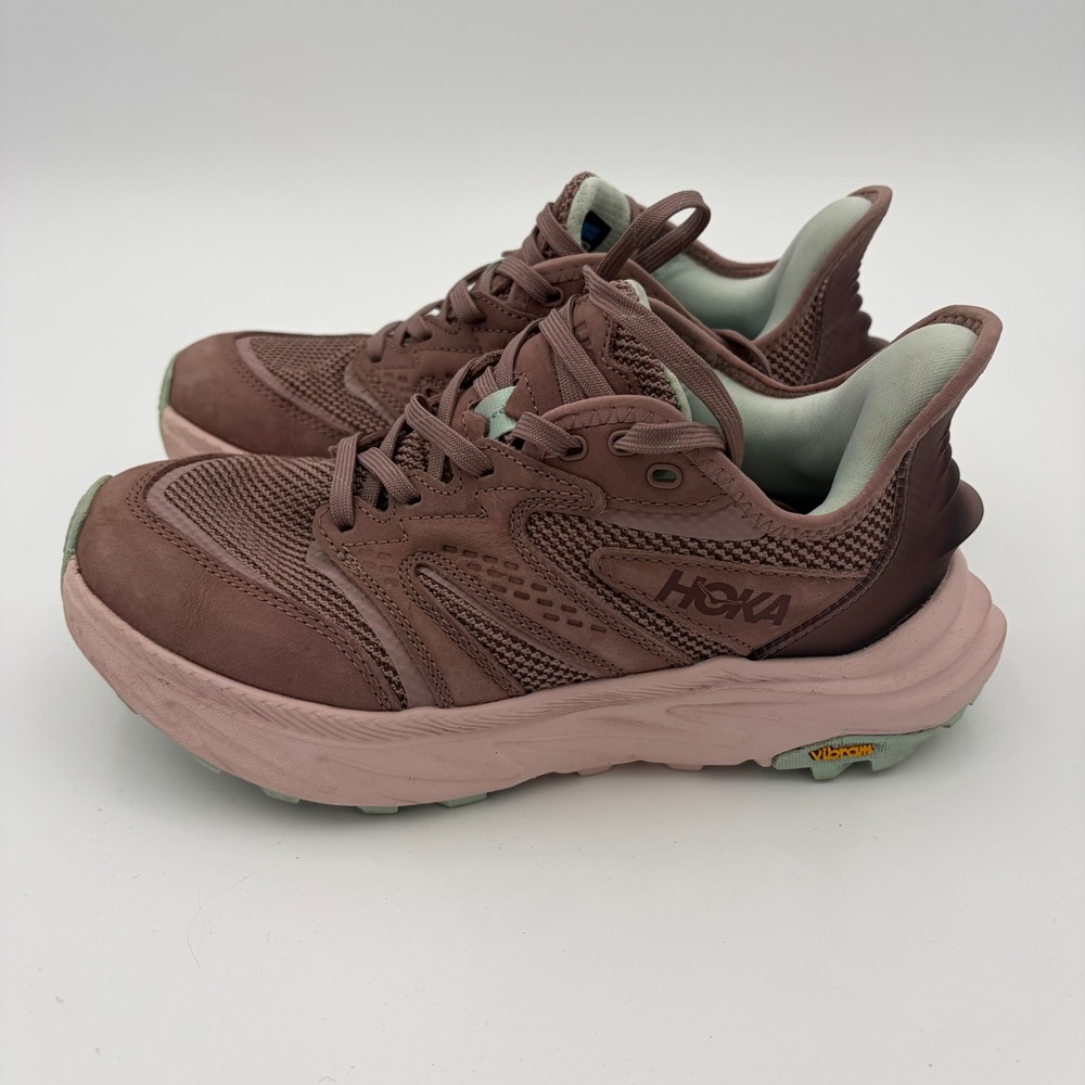 HOKA Anacapa 2 Freedom Adventure Sneakers Lace-up Cosmic Pearl Mesh US Size 6B